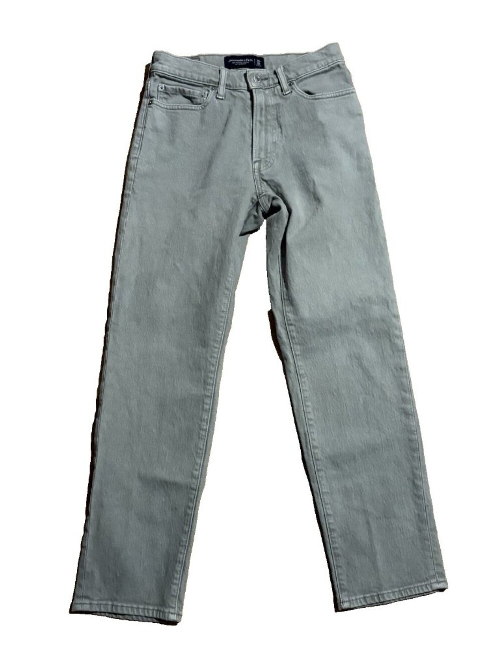 Abercrombie & Fitch Men's Jeans Size 29 Gray, Vintage Stretch 90s Straight